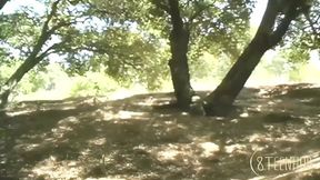 Sultry sapphic woodswhore sex escapade unfolds under starry skies