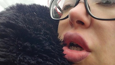 huge burps from the sensual lips of Lavinia outdoor