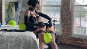 Blow Me: BDSM Balloons clip 2 - OTK & Chest crushing in HD