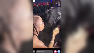 Blow job from a jamaican freak