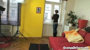 Tight MILF seduces grandson's BBC