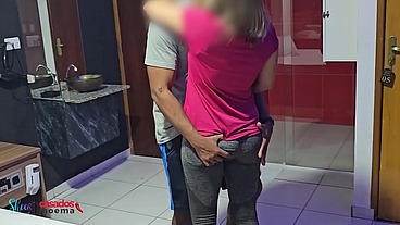 A Sra. Moema saiu da academia para dar o CÚ para outro BBC Dotado na Frente do Cuckold