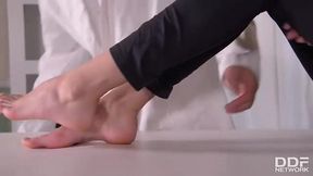 foot fetish horny doc sucks hot babe s yummy toes