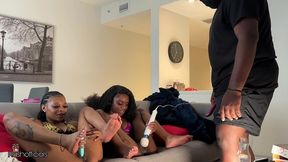 kashofficials and majestynasty gets interrupted by intruder while masturbating