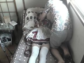 Japanese Maid&#039;s Strap-on Bondage in HD