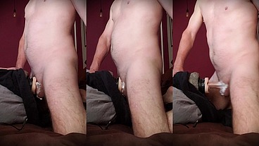 Sweaty moaning fuck in my toy! So juicy until I cum!
