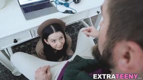 Bored Lily Thot's Tiny Hole Pounded And Flooded With Cum