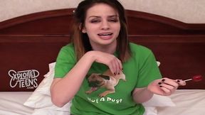 Skinny Teenager Shoves A Lollipop Up Her Twat - Homemade Sex