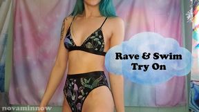 rave & swim try on