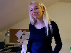 Czech babe Karol pussy fucked for money
