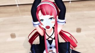 【MMD】Kawakaze - Balance Ball Exercise! Real Side!【R-18】