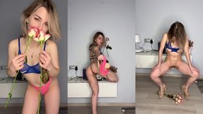 flowers and pee