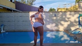 loirinha gravida simplesmente perfeita, com seios enormes naturais e um rabao que vai te deixar maluco dancando e se masturbando !