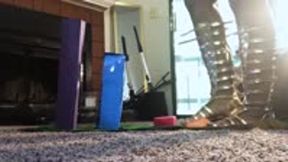Giantess finds Tinies Living in her Home 1080 smaller