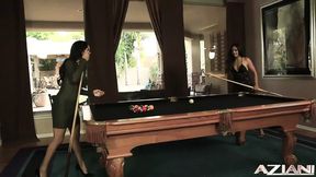2 Hot Brunettes Kiss, Lick, Finger and Trib