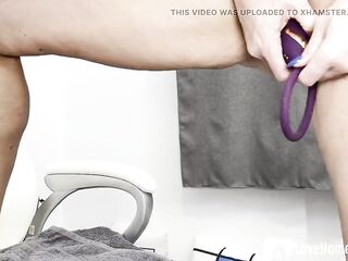 Her Recent Sex Toy Gift Makes My Wifes Twat Ooze