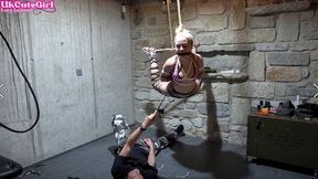 Bondage Rope Seduction: Mario's BDSM Suspension & Sensation Play with Lucy