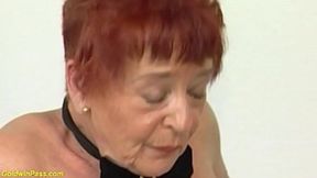 Granny's First Rough Fisting Lesson With Hairy German Bitch