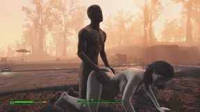 Slutwife gets ravaged by undead beast behind, impregnated with apocalyptic lust