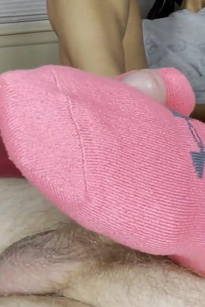 Stepmommy Gives Stepson a Sockjob