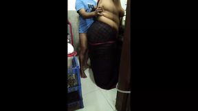 Punjabi Hot StepMom in Saree without Blouse fucked by Stepson While cooking - DESTROYED HER BIG ASS AND CUM ASSHOLE
