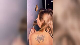 Petite Teen first glory hole visit