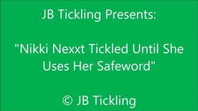 Nikki Nexxt Tickled on the Bed Until She Uses Her Safeword - WMV