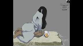 Sadako Yamamura Wet Hump Furry Anim Commission