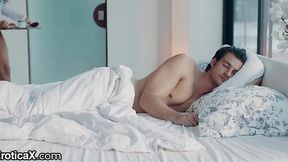 Passionate Morning Sex with Busty Babe in Cowgirl and Deepthroat Action