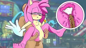 Amy Rose gets rammed by a massive cock