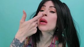Eat my snot, trashcan ! - NOSE FETISH, SNOT, FEEDER
