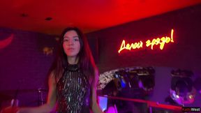 public pickup hottie in night club and hard fast fuck huge creampie