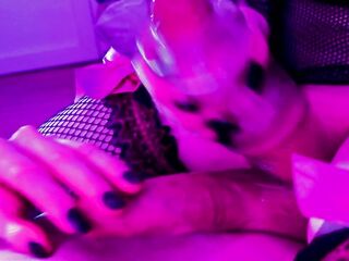 Femboys rub their big dicks together and cum at the same time