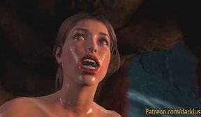 Monsters fuck 3-D animated girl