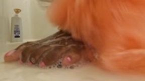 Tiny Human Showers with Giantess POV  4k