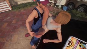 trucker has sex on a chevy impala