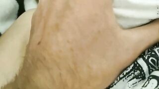 Feet Bdsm Plowed my Tender Legs Cock between Titted Поимел мои ножки и грудь Turf Job