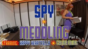 Spy Meddling Starring Happy Heartfella and Calisa Bliss (Part 2) - Spy is Tied up by Daphne Bliss - Tape Bondage, Tape gagged, Femdom, Hogtied