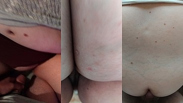 Exclusive 03 -Step son hides & masterbate, then caught step mom fingering , he went to help and fuck her in toilet and cum on ass