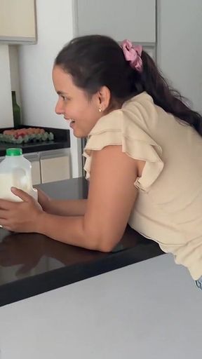 I Buy Milk From My Neighbor, She Follows Me and Drinks All My Milk.