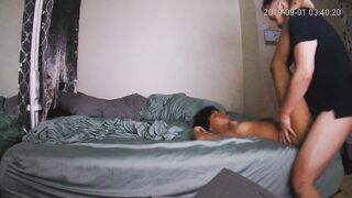 my ex-wife and I are having sex inside bedroom