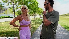 Horny Fit Blondie Bree Brooks Picks Up A Hunk On Her Morning Run - Bree Brooks