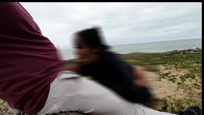dia de anal na praia com voyer safados