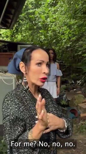 Iconic moment from &quot;HUNT4K. Hunter loved the outdoor sex with a hot brunette chick&quot;