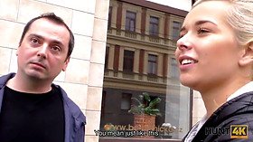 Young couple fucks for cash & gets a massive load of cum
