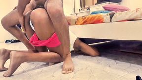 My Booty Stepsister Is Stuck Under the Bed and Gets Fucked by Stepbrother