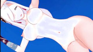 Genshin Impact SHENHE McDonalds Speedrun HD Cartoon (MMD R-teens Koikatsu Fanart Cartoon Waifu)