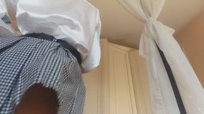 the secretary has a wonderful ass and knows how to show it