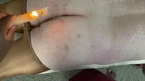 wax play - Goddess MXDominion enjoys Wax Play with slave, female domination, submissive training, female supremacy  4ksmaller