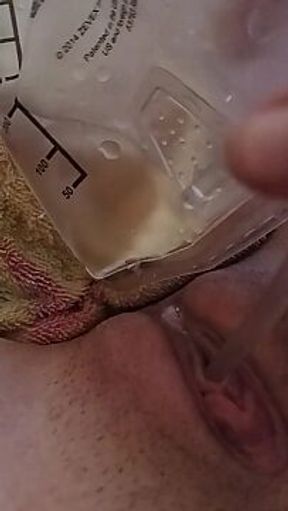 Wet Pussy Catheter Makes Me Piss Nonstop